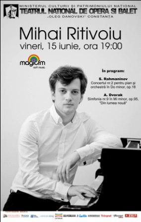 Pianistul Mihai Ritivoiu, în concert la Constanţa