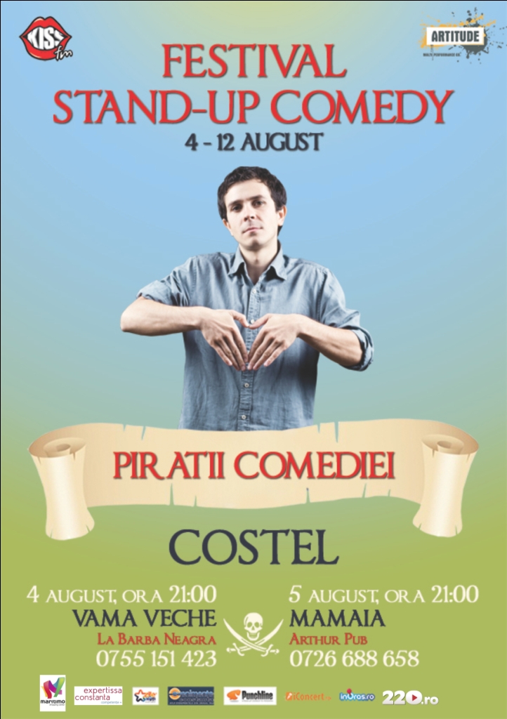 Costel in deschiderea Festivalului de Stand-up Comedy la Arthur Pub