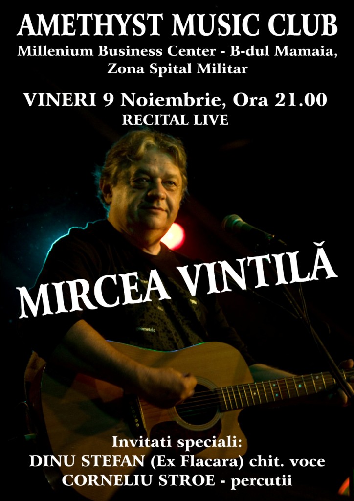 Concert Mircea Vintila si invitatii sai in Amethyst Club