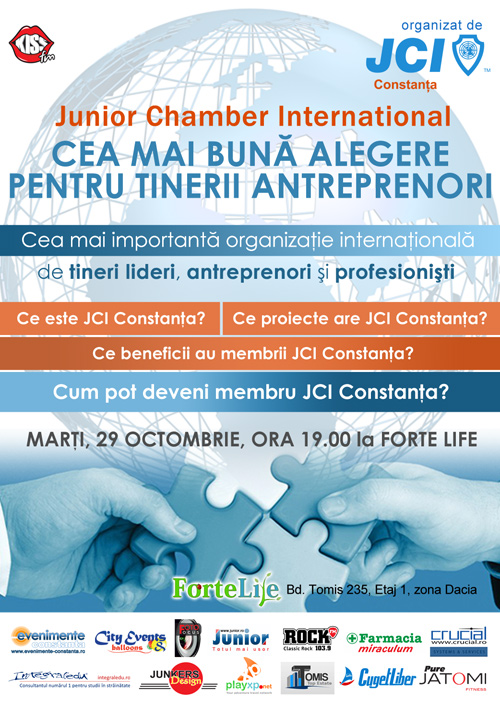 Eveniment: JCI – Cea mai buna alegere pentru tinerii antreprenori (intrare libera)