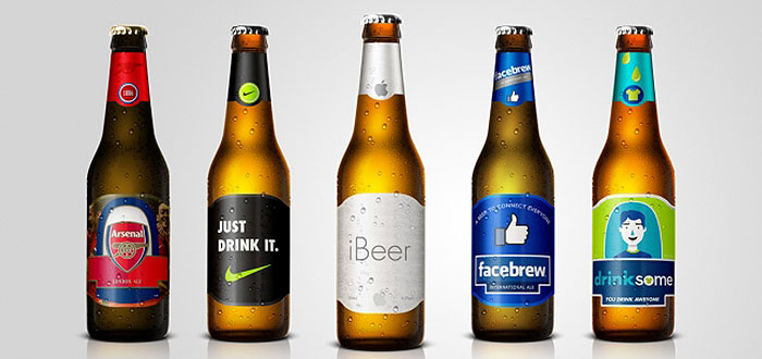 Ce gust si eticheta ar avea o bere FACEBOOK sau APPLE? Dar o bere NIKE?